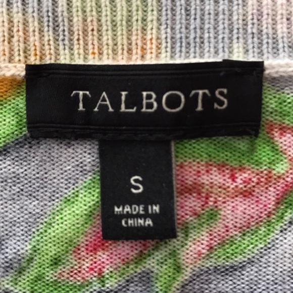 Talbots crewneck cardigan - Picture 3 of 4